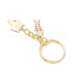 2Pcs Alloy Enamel Pendant Keychains&nbsp;KEYC-JKC01282