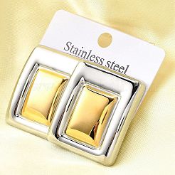 304 Stainless Steel Stud Earrings&nbsp;EJEW-D308-03PG
