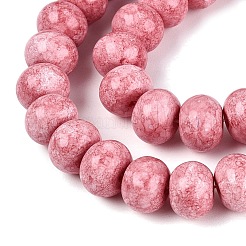 Opaque Baking Paint Glass Beads Strands&nbsp;GLAA-Q110-03A-03
