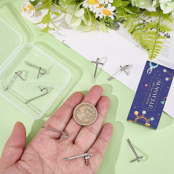 8Pcs Alloy Brooch Convert Pendant Hooks&nbsp;FIND-SC0019-06A-P