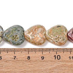 Painted Glass Beads Strands&nbsp;GLAA-B037-15