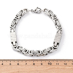 201 Stainless Steel Byzantine Chain Bracelets&nbsp;BJEW-B078-166P