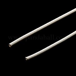 ラックメッキ銅フレンチワイヤー  ギンプワイヤー  DIYアクセサリージュエリー作りに  銀  200x1.6~1.7mm&nbsp;X-KK-K247-01P