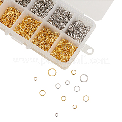 鉄オープン丸カン  プラチナ·ゴールデン  10x1mm  18ゲージ  内径：8mm  1880個/箱&nbsp;IFIN-CJ0001-43