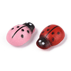 Natural Spray Painted Self-adhesive Cabochons&nbsp;WOOD-N018-03A-M