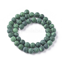 Synthetic Malachite Beads Strands&nbsp;G-F668-19-4mm