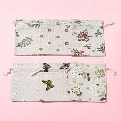 24Pcs 6 Colors Polycotton(Polyester Cotton) Packing Pouches Drawstring Bags&nbsp;ABAG-FS0001-12