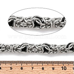 304 Stainless Steel Byzantine Chains&nbsp;CHS-K024-06P-01