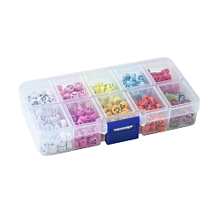 10 Colors Opaque Acrylic Beads&nbsp;MACR-FS0001-77