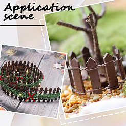 1Pc Wood Fence Ornaments&nbsp;AJEW-SP0003-86