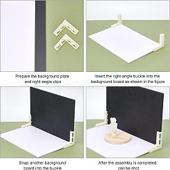 Plastic Corner Vertical Buckle&nbsp;AJEW-WH0252-45