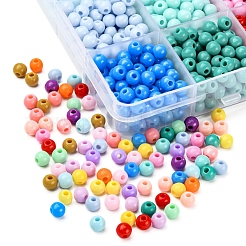 18 Colors Opaque Acrylic Beads&nbsp;DIY-YW0005-37