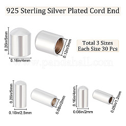 90Pcs 3 Style Brass Cord Ends&nbsp;KK-BBC0003-57S