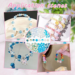 240Pcs 8 Style Crackle Transparent Glass Beads&nbsp;CCG-GO0001-01