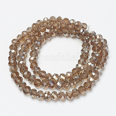 Electroplate Glass Beads Strands&nbsp;EGLA-A034-T4mm-K05-1