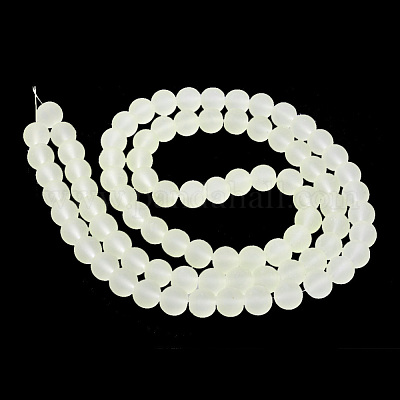 Baking Paint Transparent Glass Bead Strands&nbsp;GLAA-S031-10mm-23-1
