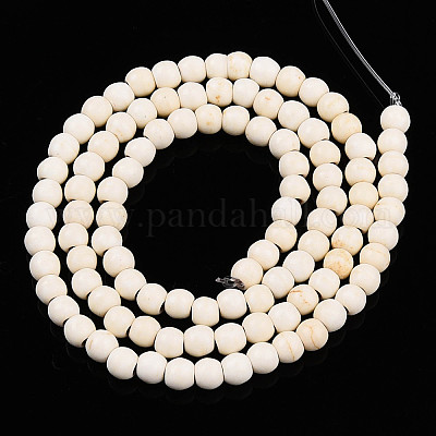Synthetic Magnesite Beads Strands&nbsp;TURQ-S192-4mm-1-1