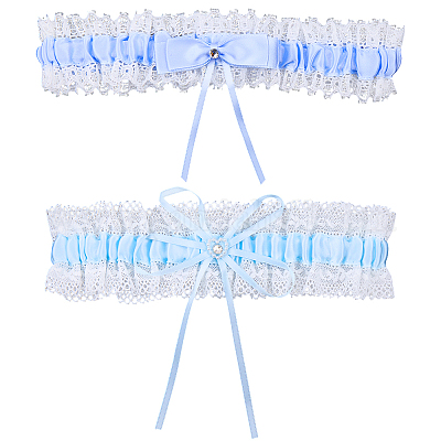 2Pcs 2 Styles Polyester Garter Leg Ring&nbsp;AJEW-CY0001-91-1
