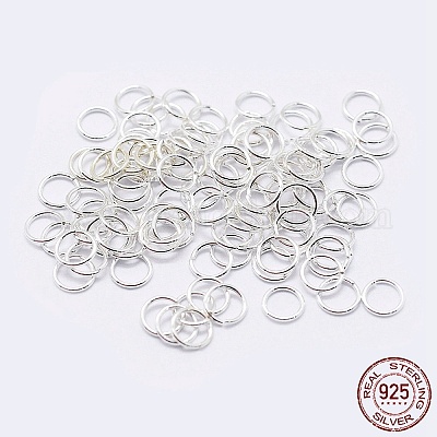 925 Sterling Silver Saw Cut Open Jump Rings&nbsp;STER-F036-02S-0.7x6mm-1