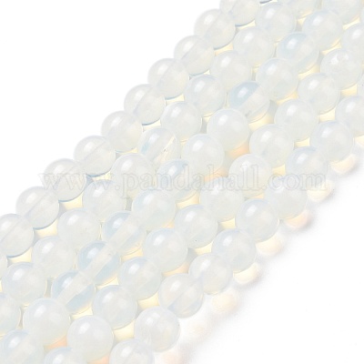 オパールビーズ連売り  ラウンド  8mm  穴：1mm  約48個/連  14.17~14.56インチ（36~37cm）&nbsp;G-P335-18-8mm-1
