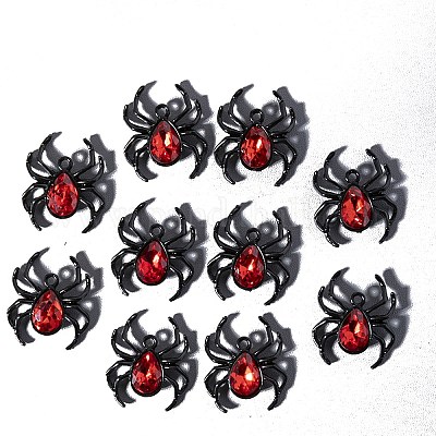 Halloween Alloy Rhinestone Pendants&nbsp;PW-WG39EB4-01-1