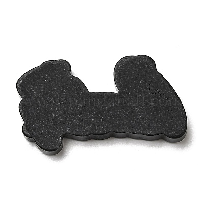 オペーク樹脂カボション  単語の赤ちゃん  黄緑  23.5x41.5x5mm&nbsp;CRES-M022-01I-1