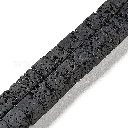 Synthetic Lava Rock Dyed Beads Strands G-H311-02B-10-1