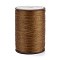 Flat Waxed Polyester Thread String, Micro Macrame Cord, for Leather Sewing Stitching, Sienna, 0.8~0.9x0.3mm, about 109.36 Yards(100m)/Roll