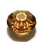 Imitation Austrian Crystal Beads, Grade AAA, K9 Glass, Faceted, Flat Round, Goldenrod, 8x4mm, Hole: 0.9~1mm