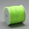 Nylon Braided Cord, Chinese Knotting Cord for Jewelry Making Macrame Craft, Lawn Green, 0.8mm, about 109.36 yards(100m)/roll