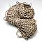 7 Inner Cores Polyester & Spandex Cord Ropes, with Patterns, for Rope Bracelets & Shoe Lace Cord Making, Bisque, 4mm, about 109.36 yards(100m)/bundle, 420~500g/bundle