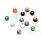 Gemstone Cabochons, Half Round/Dome, Mixed Stone, Mixed Color, 25x8mm
