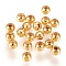 Brass Beads, Long-Lasting Plated, Round, Golden, 8x7.5mm, Hole: 1.6mm