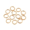 Iron Open Jump Rings, Light Gold, 4x0.5mm