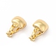 Alloy Clip-on Earring Findings&nbsp;PALLOY-M208-05G-2
