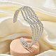304 Stainless Steel Cuff Bangles&nbsp;BJEW-B108-12P-1