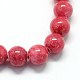 Natural Dyed Yellow Jade Gemstone Bead Strands&nbsp;G-R271-4mm-Y19-2