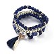 Multi-layered Stretch Bracelets Sets&nbsp;BJEW-H533-02A-1