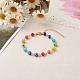 Handmade Evil Eye Lampwork Beaded Bracelets&nbsp;BJEW-JB06381-2