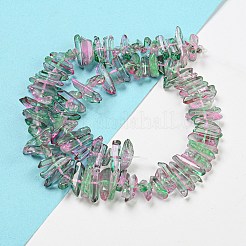 Natural Dyed Quartz Beads Strands&nbsp;G-G791-14E