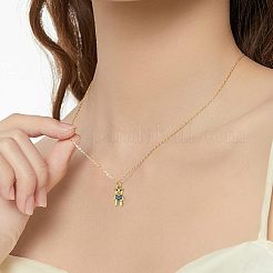 14本7色真鍮マイクロパヴェキュービックジルコニアペンダント  長持ちメッキ  18KGP本金メッキ  カドミウムフリー＆鉛フリー  クマ  ミックスカラー  15.5x8x3.5mm  丸カン：5x1ミリ  3mm内径  2個/カラー&nbsp;KK-FH0004-24