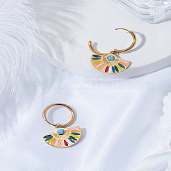 1 Pair Stainless Steel Hoop Earrings&nbsp;EJEW-LP0003-73