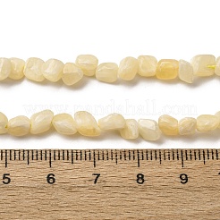 天然石トパーズ翡翠ビーズ連売り  ナゲット  5~9x4~6x3~4.5mm  穴：0.7mm  約75~89個/連  15.35''（39cm）〜15.94''（40.5cm）&nbsp;G-I389-A33