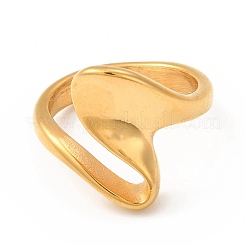 Ion Plating(IP) 304 Stainless Steel Finger Rings for Women Men&nbsp;RJEW-C049-05B-G