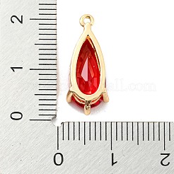 Brass Pave Cubic Zirconia Pendants&nbsp;LS-KK-Q801-01G-03