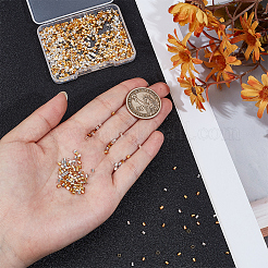 1000Pcs 2 Colors Brass Crimp Beads&nbsp;KK-PA0001-10