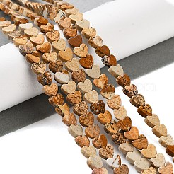 Natural Picture Jasper Beads Strands&nbsp;G-M403-A10-02