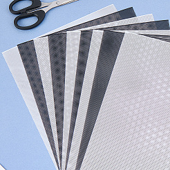 10Pcs 2 Colors PVC Plastic Sheets with Hole&nbsp;AJEW-CP0009-03
