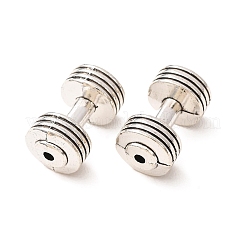 合金のチベット風チャーム  ダンベルチャーム  アンティークシルバー  18.5x10.5mm  穴：1.8mm  約182個/1000g&nbsp;AL-CBA5212-04AS