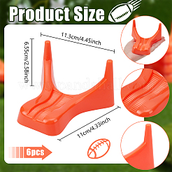 PPプラスチックラグビーホルダー6個  ダークオレンジ  110x113x65.5mm&nbsp;AJEW-WH0752-346